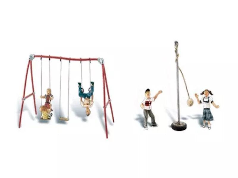 Woodland Scenics A1943 HO Train Figures Playground Fun