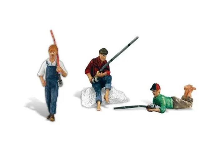 Woodland Scenics A2569 Fishing Buddies G Train Figures