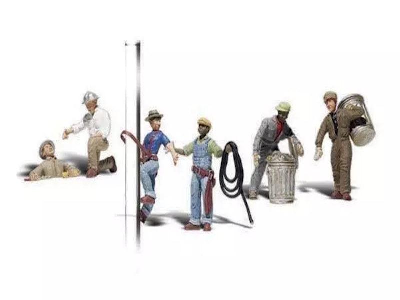 Woodland Scenics A2742 O Train Figures City Workers