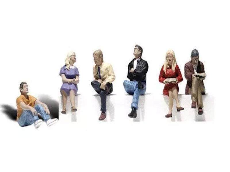 Woodland Scenics A2759 O Train Figures People Sitting