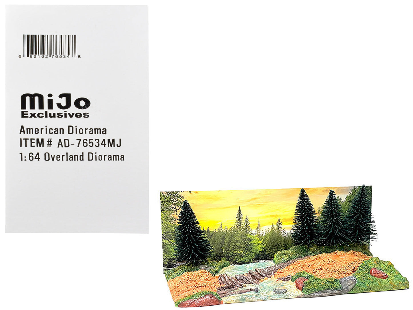 "Overland Off-Road" Diorama with Forest Background for 1/64 Scale Models by American Diorama free shipping USA