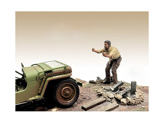 "4X4 Mechanic" Figure 6 for 1/18 Scale Models by American Diorama free shipping USA