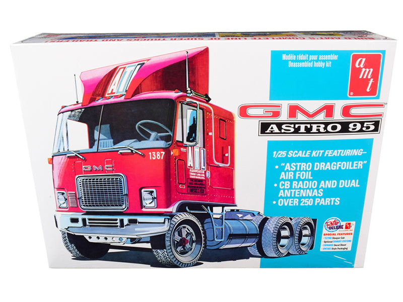 Skill 3 Model Kit GMC Astro 95 Truck Tractor 1/25 Scale Model by AMT free shipping USA