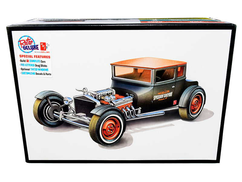 Skill 2 Model Kit 1925 Ford Model T "Chopped" Set of 2 pieces 1/25 Scale Model by AMT free shipping USA