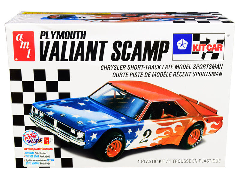 Skill 2 Model Kit Plymouth Valiant Scamp Kit Car 1/25 Scale Model by AMT free shipping USA