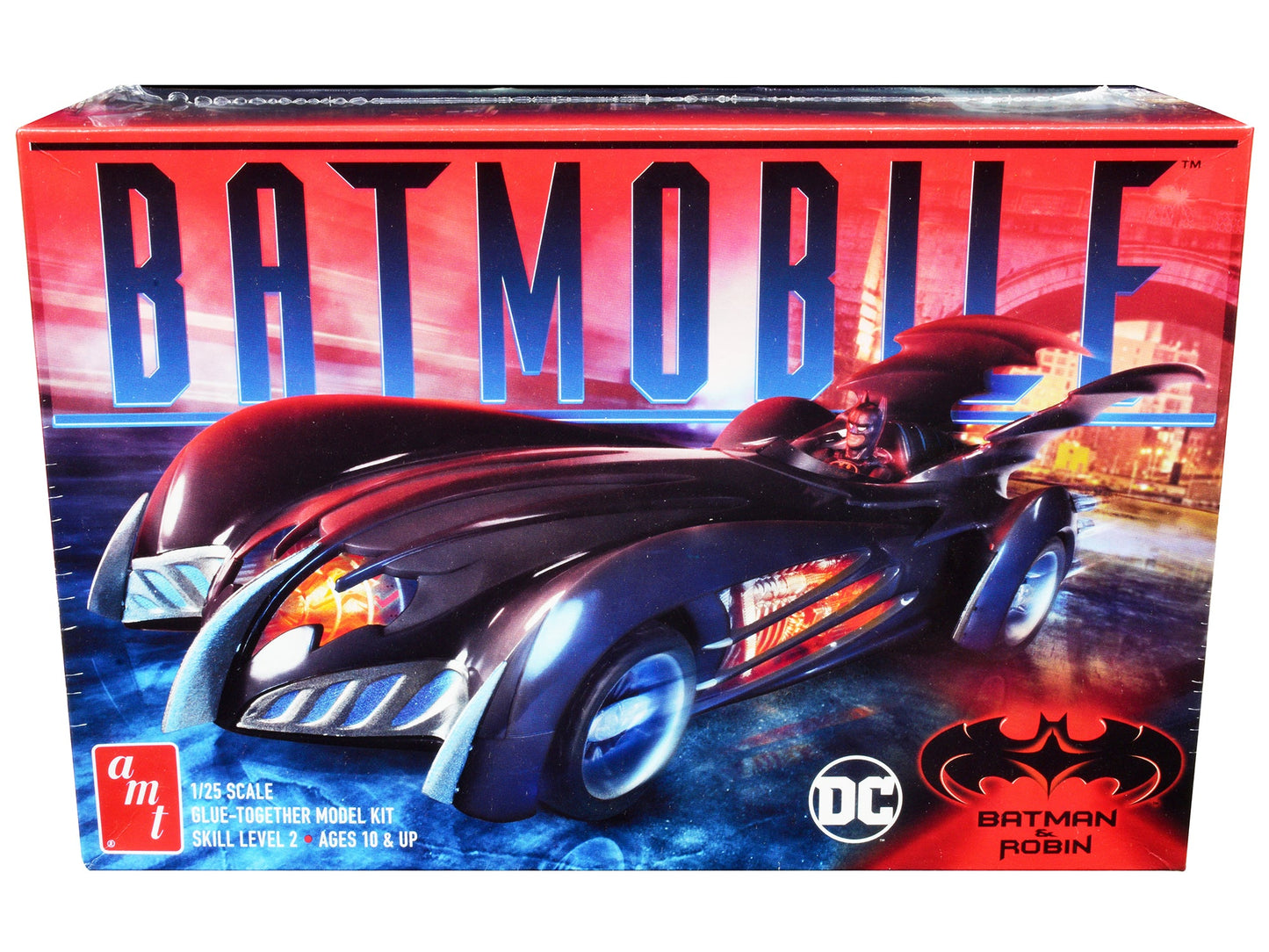 Skill 2 Model Kit Batmobile "Batman & Robin" (1997) Movie 1/25 Scale Model by AMT free shipping USA