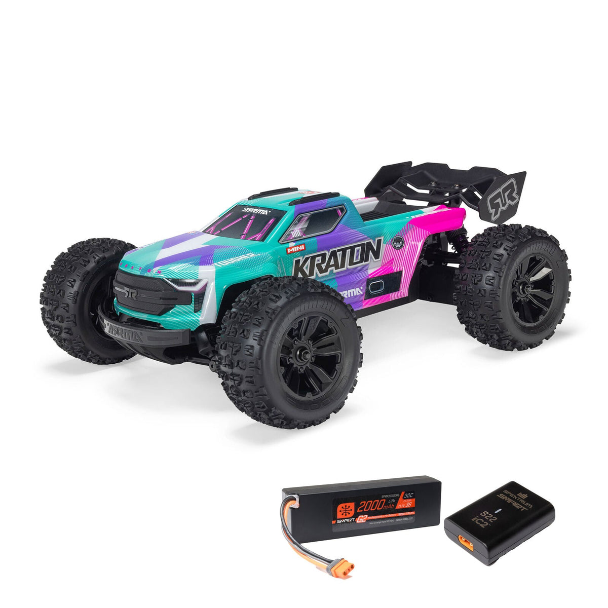 ARRMA 1/16 Mini Kraton 3S DSC 4X4 RTR Brushless Speed Monster Truck w/ Battery & Charger
