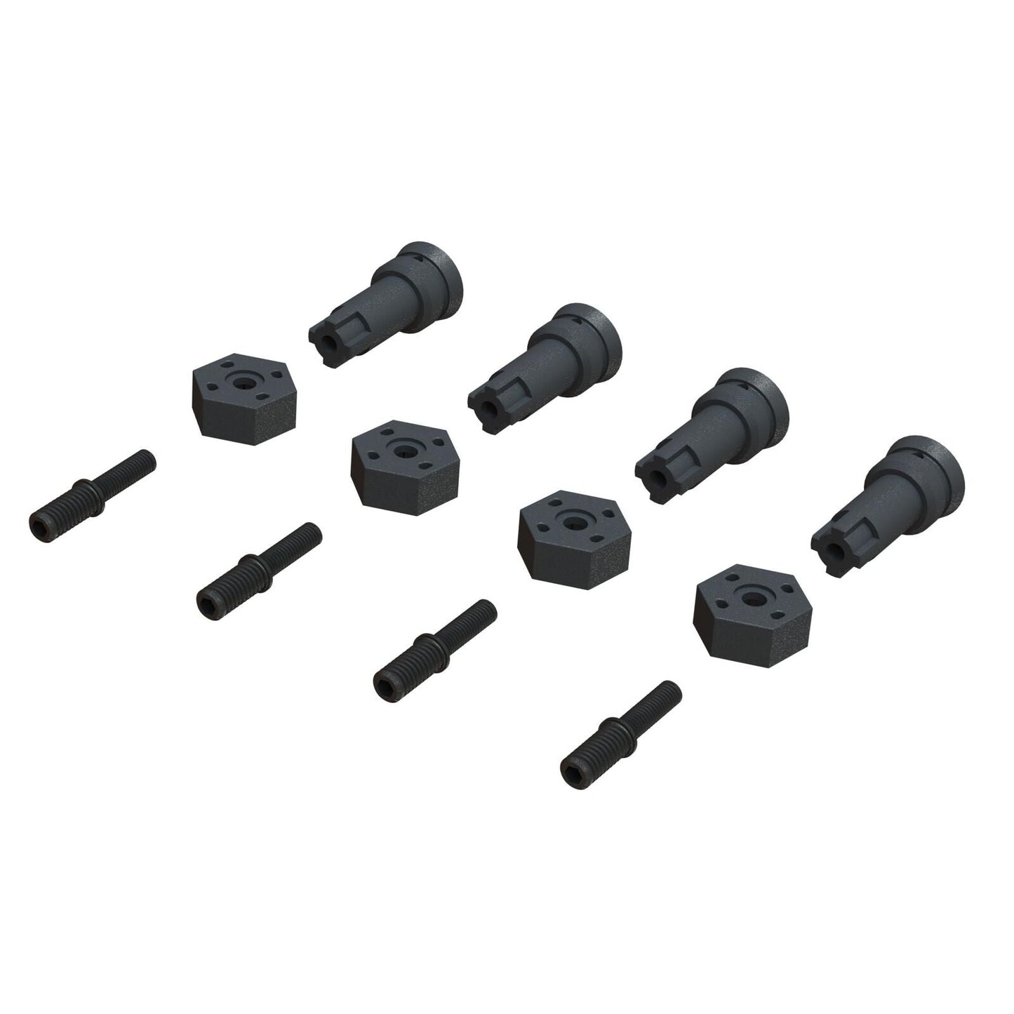 Arrma ARA311178 Wheel Axle and Hub Set Grom Typhon / Granite