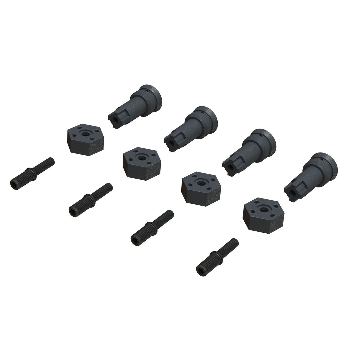 Arrma ARA311178 Wheel Axle and Hub Set Grom Typhon / Granite