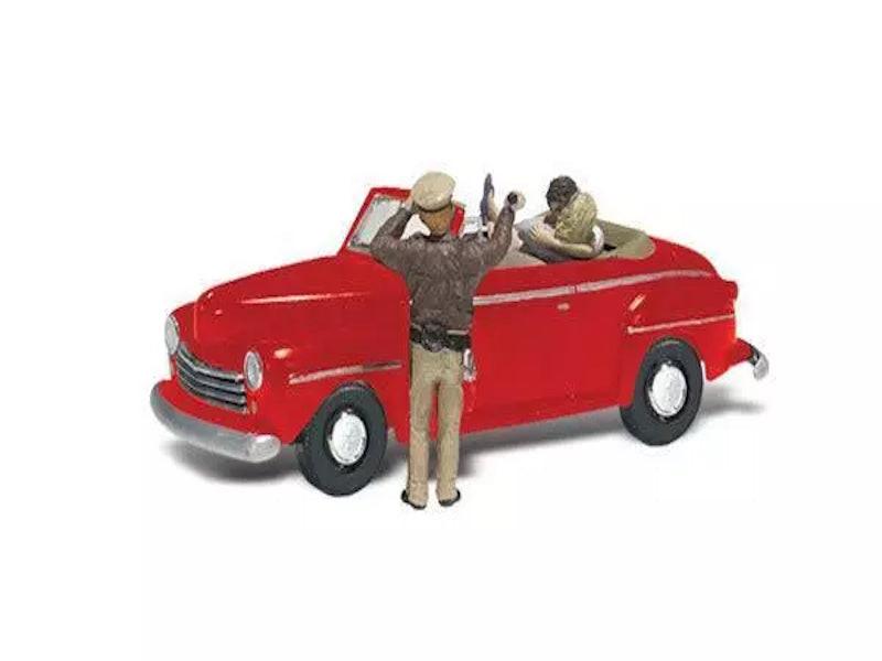 Woodland Scenics AS5337 N Cop'n a Kiss Train Figure / Vehicle AutoScenes