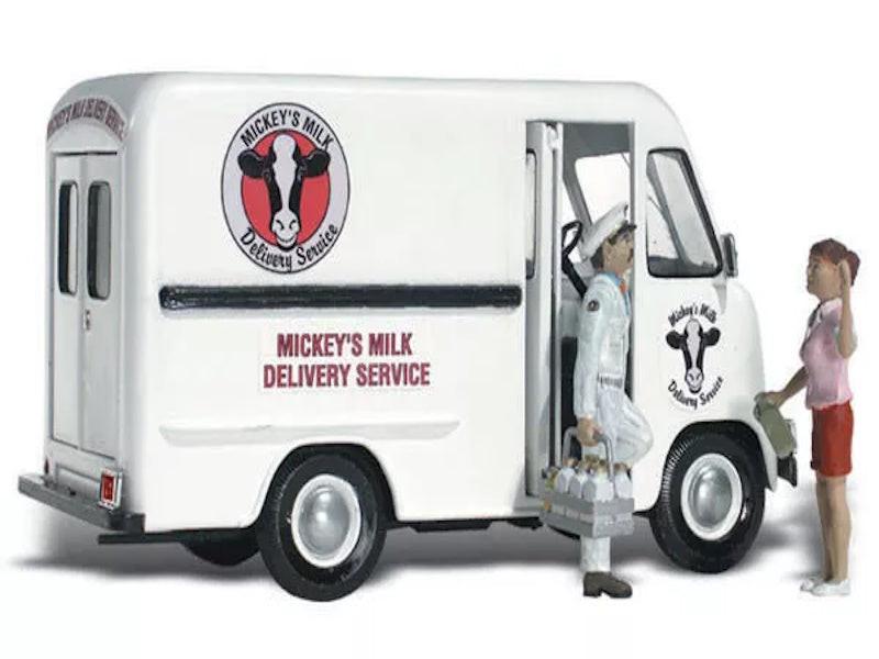 Woodland Scenics AS5529 HO Mickey's Milk Delivery Vehicle Figure Kit/Vehicle