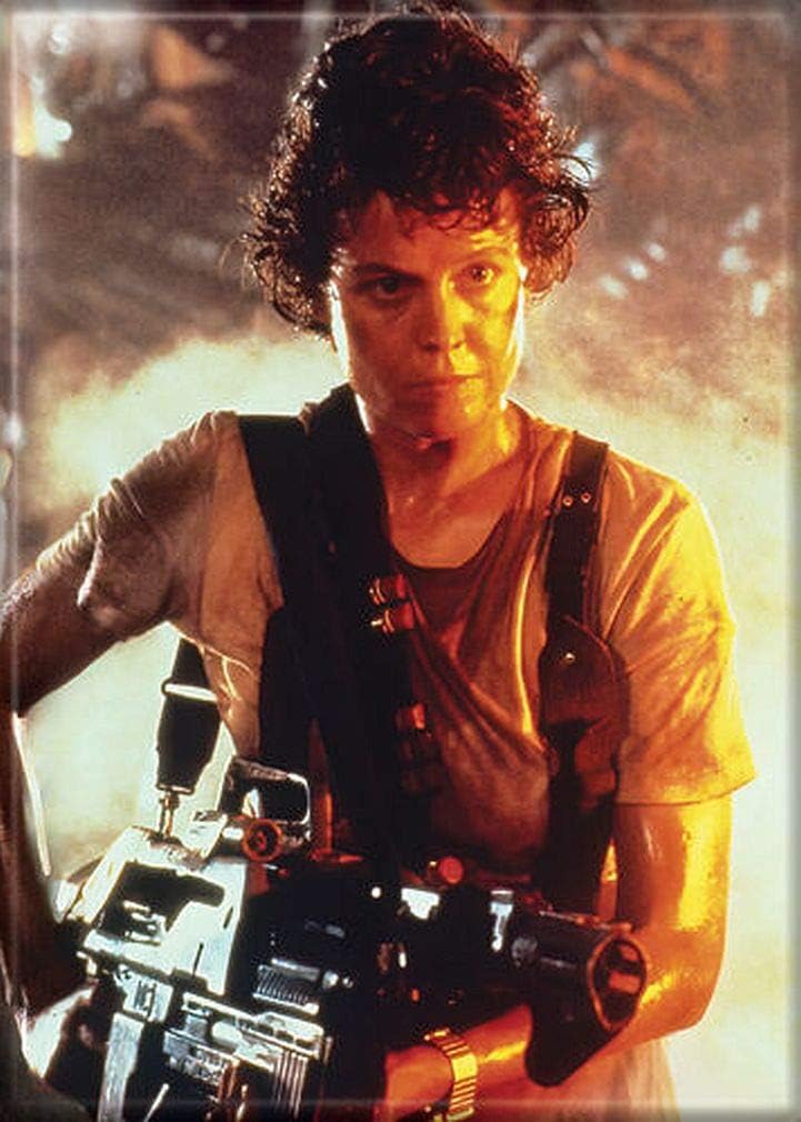 Alien Movie: Ripley Flame Thrower Magnet