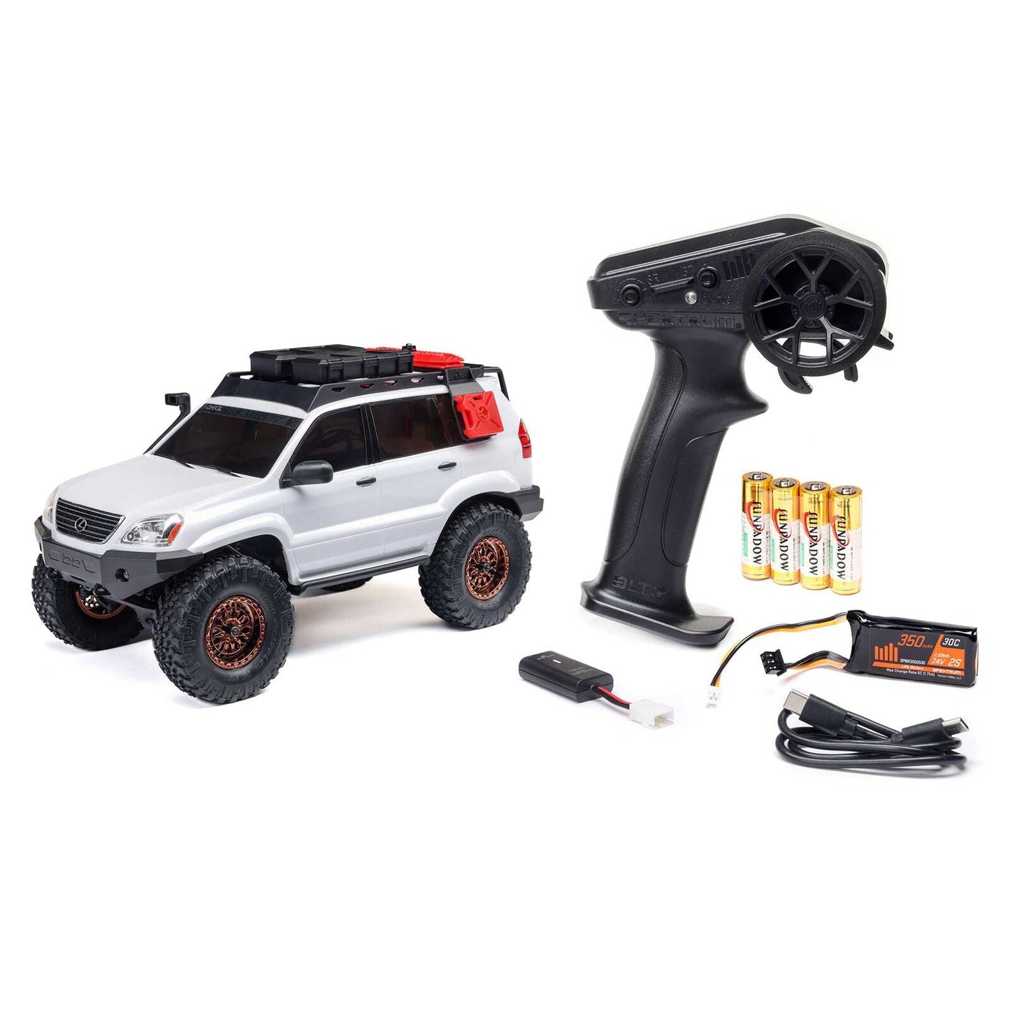 Axial 1/24 SCX24 Lexus GX 470 4X4 RTR Brushed Rock Crawler White