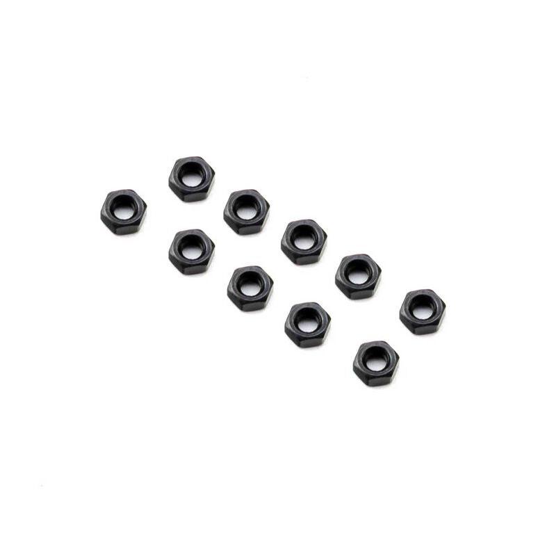 Axial AXI-3837 M3 Nut, Thin, Black (10)
