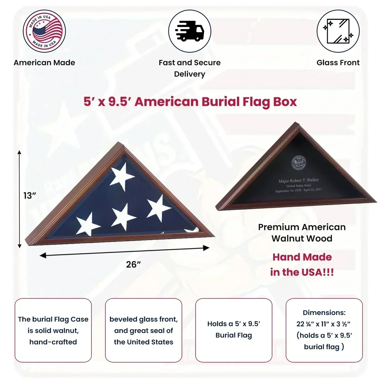 American Flag Display Cases