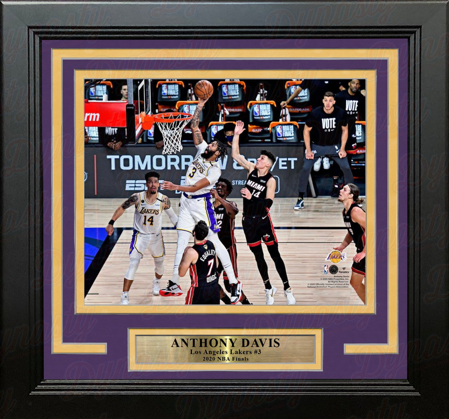 Anthony Davis 2020 NBA Finals Slam Dunk Los Angeles Lakers 8" x 10" Framed Basketball Photo