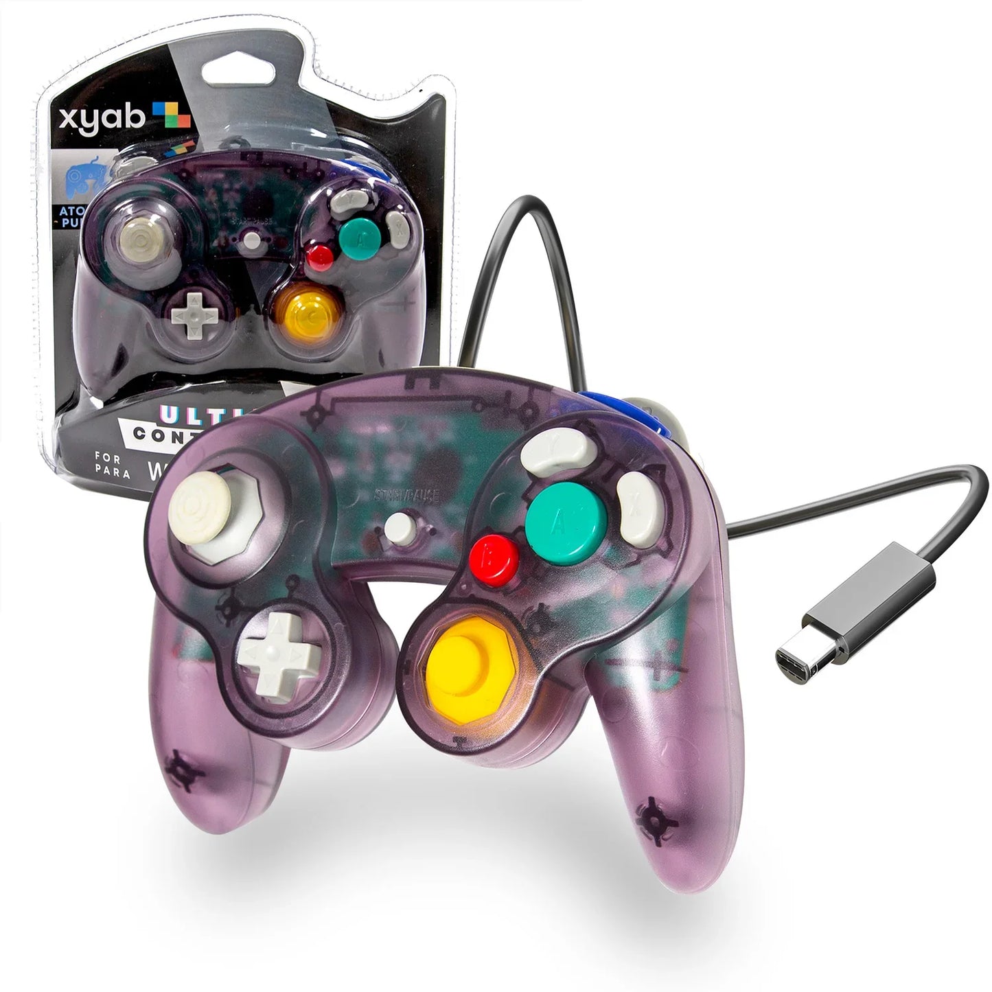 Wired Controller - Compatible With CameCube® / Wii® / Wii U® / Switch® (XYAB)