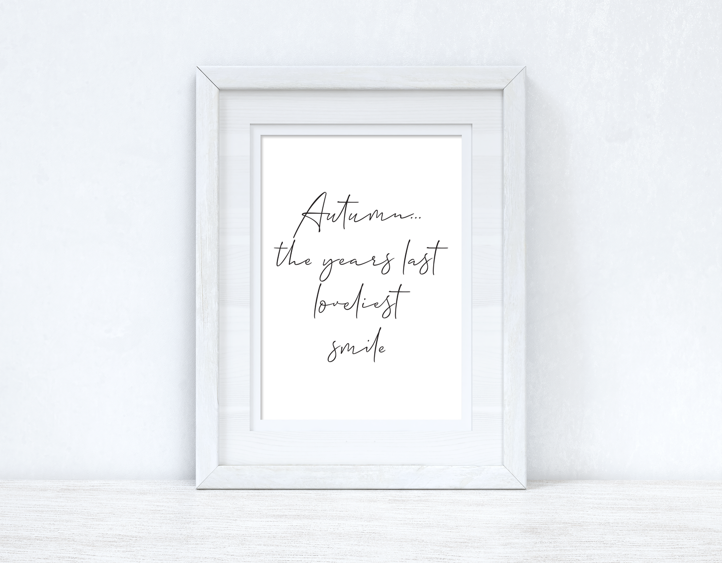 Autumn The Years Last Loveliest Smile Autumn Seasonal Wall Home Decor Print by WinsterCreations™ Official Store