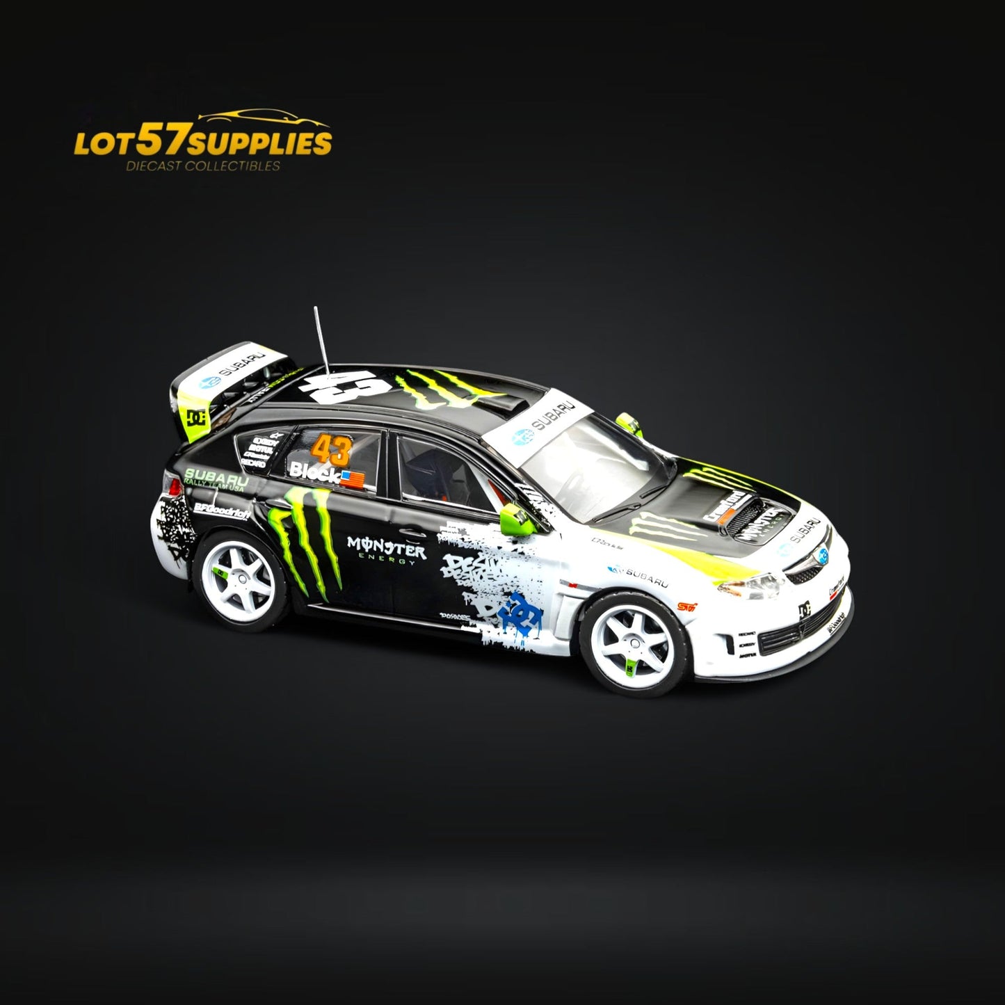 DCM & Mini Station 2008 Subaru Impreza WRX STI Rally Block43 1:64