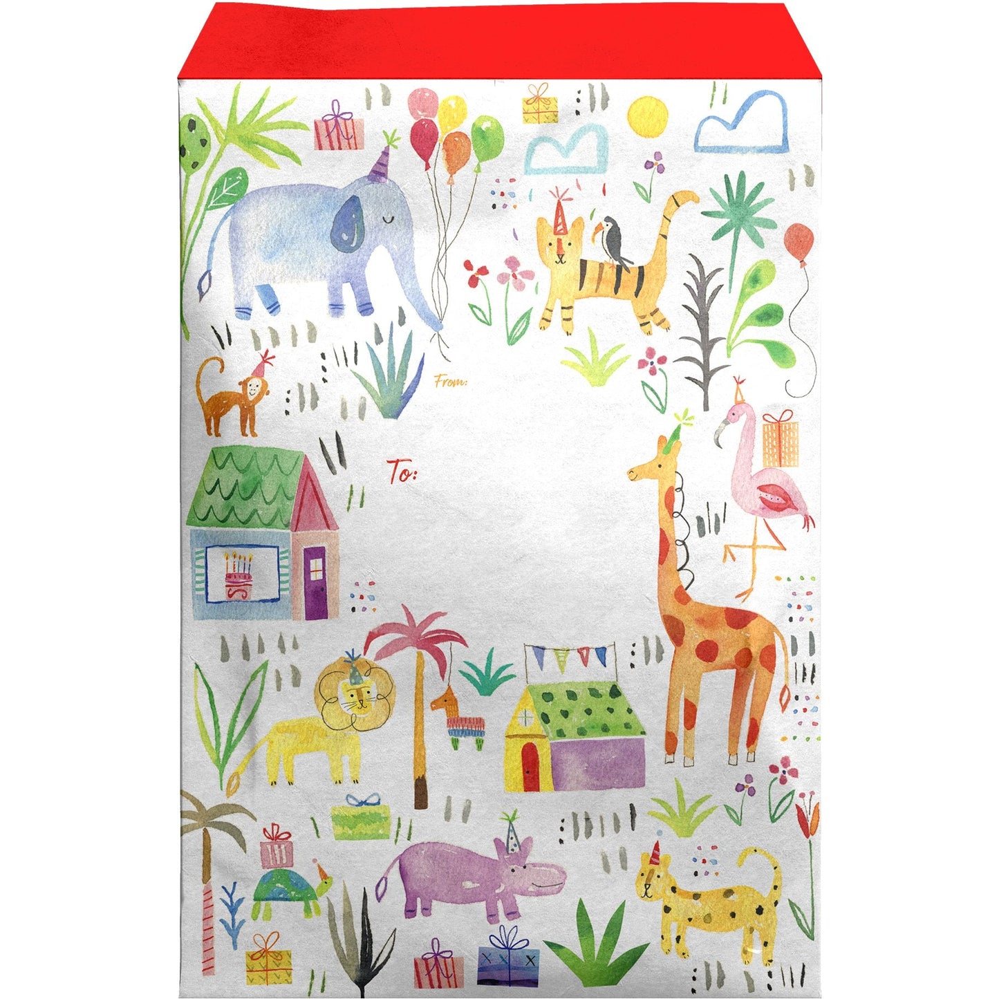 Medium Birthday Printed Padded Mailing Envelopes, Party Time by Present Paper