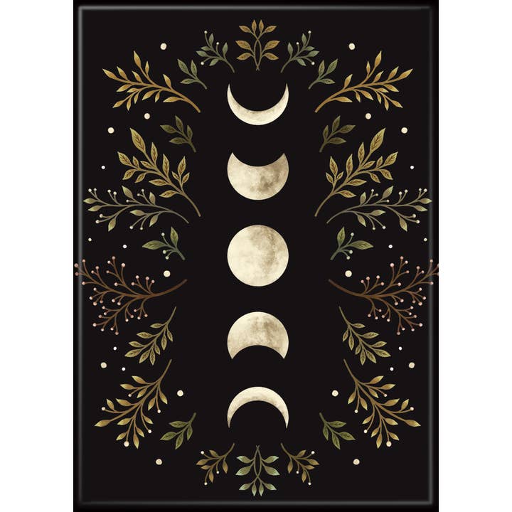 Episodic Drawing: Moonlight Garden Olive Magnet