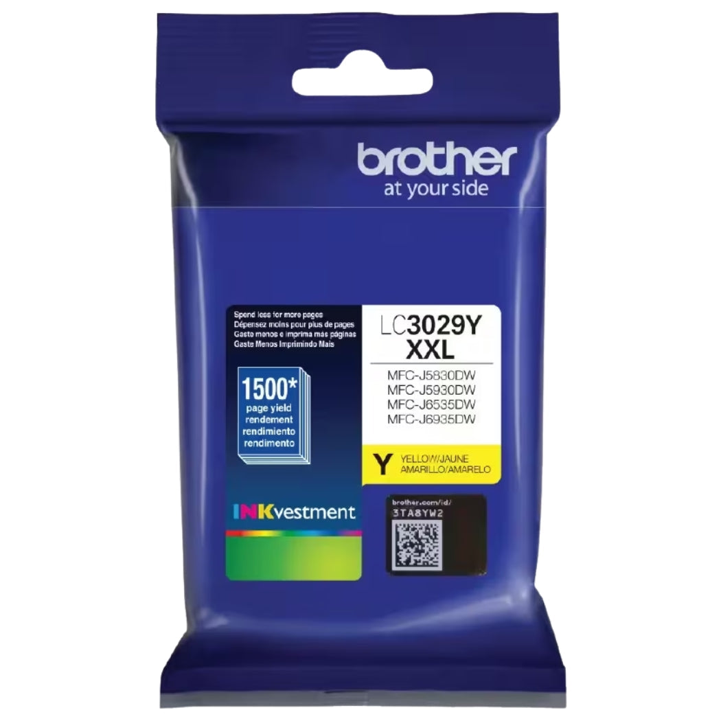 New, Pre-Owned - Brother LC3029XXL Extra High Yield Yellow Ink Cartridge