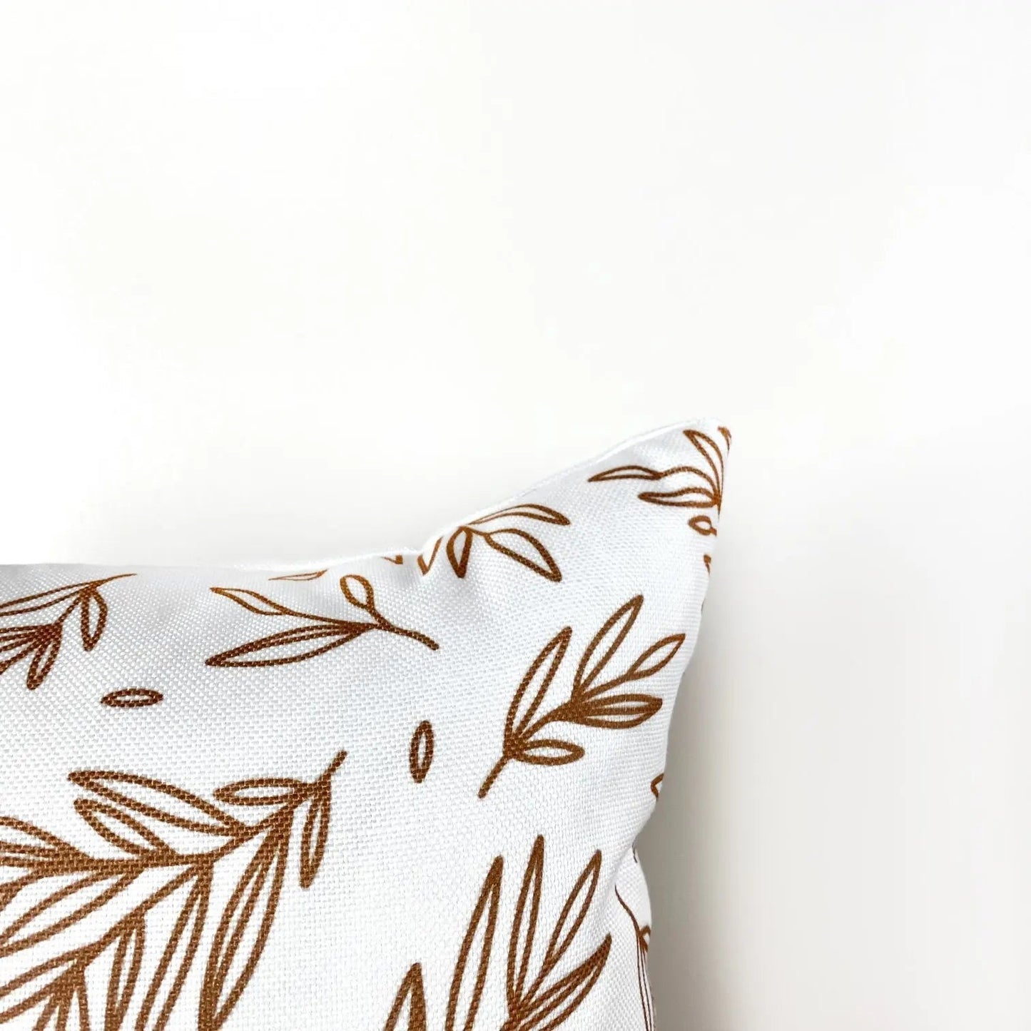 Brown Leaf Repeat Pattern | Throw Pillow Cover | Baby Nursery Decor | Baby Shower Decorations | Nursery Pillow | Gift Ideas by UniikPillows