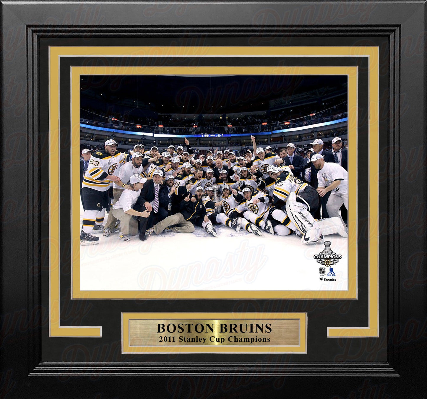 Boston Bruins 2011 Stanley Cup Champions Team Celebration 8" x 10" Framed Hockey Photo