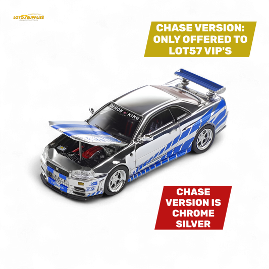 DEMON KING Auto Skyline GT-R R34 Z-Tune 1:64