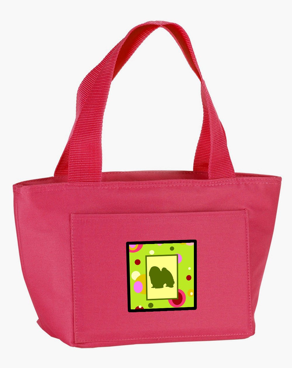 Lime Green Dots Japanese Chin Lunch Bag CK1103PK-8808 by Caroline's Treasures
