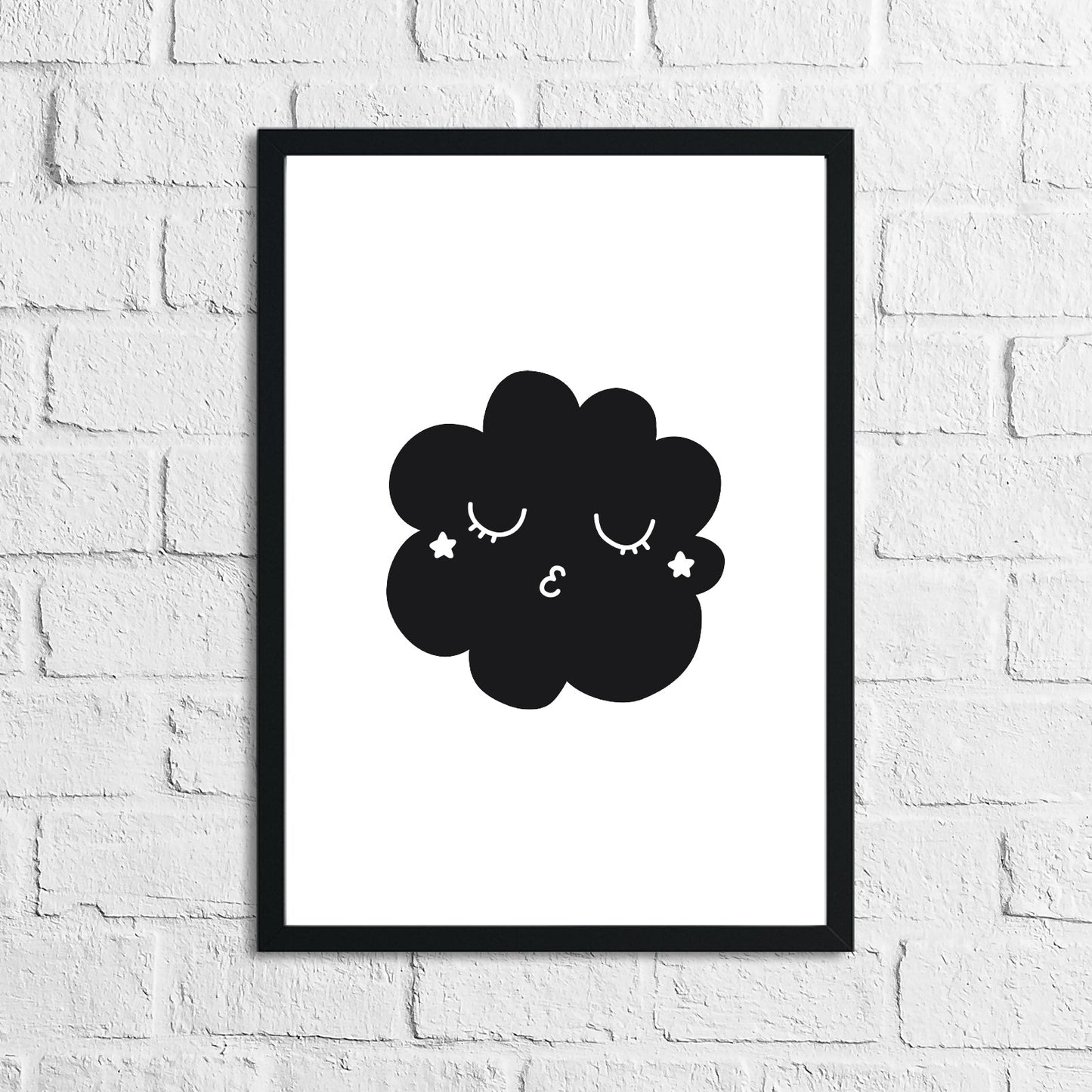 Scandinavian Cloud Children's Nursery Room Wall Decor Print by WinsterCreations™ Official Store