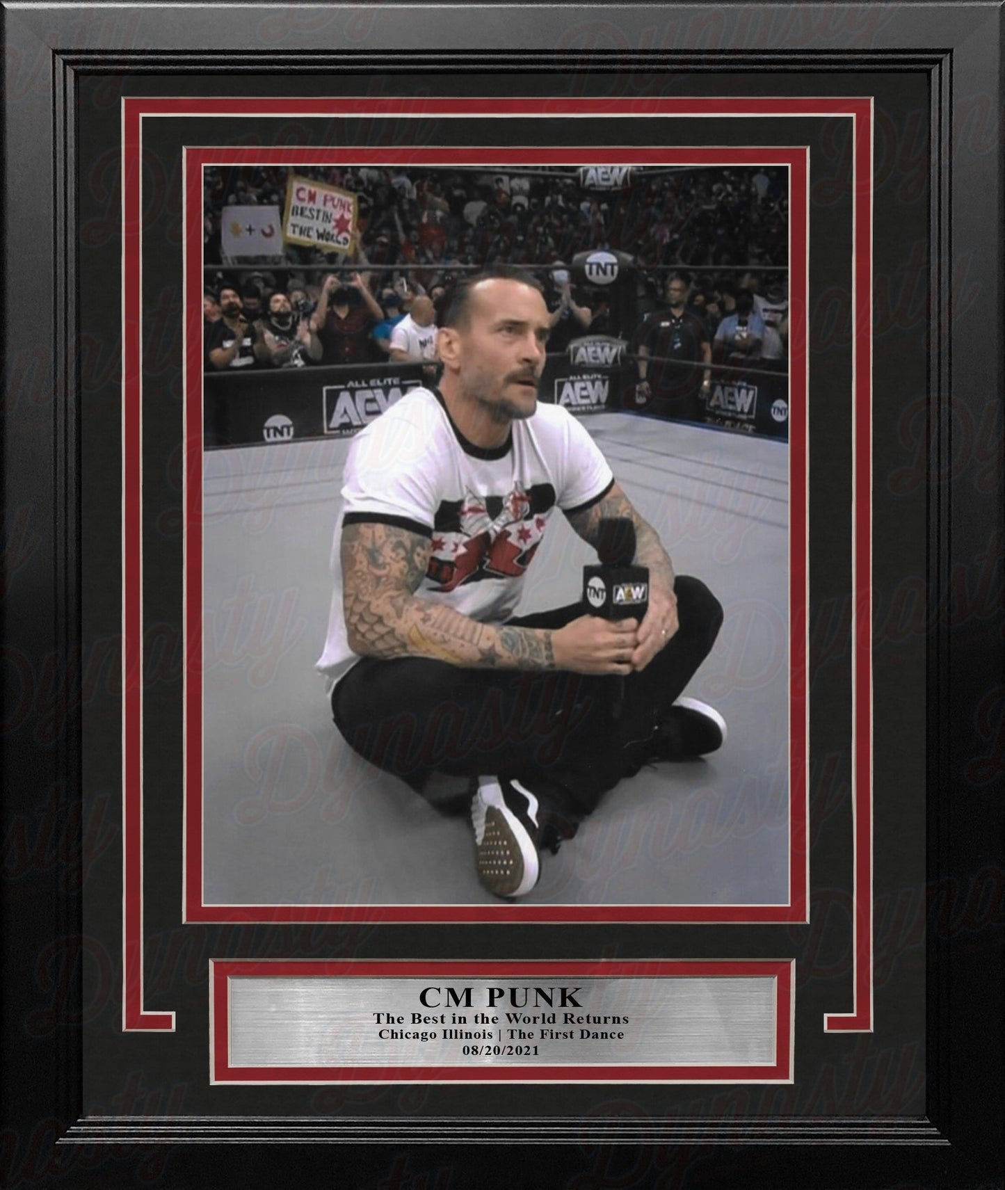 CM Punk Returns to Chicago 8" x 10" Framed AEW Wrestling Debut Photo