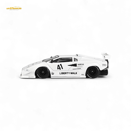 Mini GT Lamborghini Countach LB-WORKS White 1:64