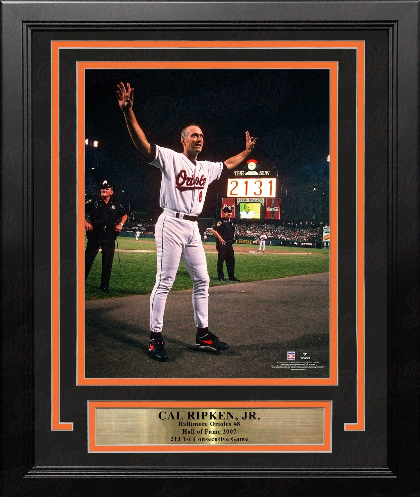 Cal Ripken, Jr. Baltimore Orioles 2131st Game 8" x 10" Framed Baseball Photo