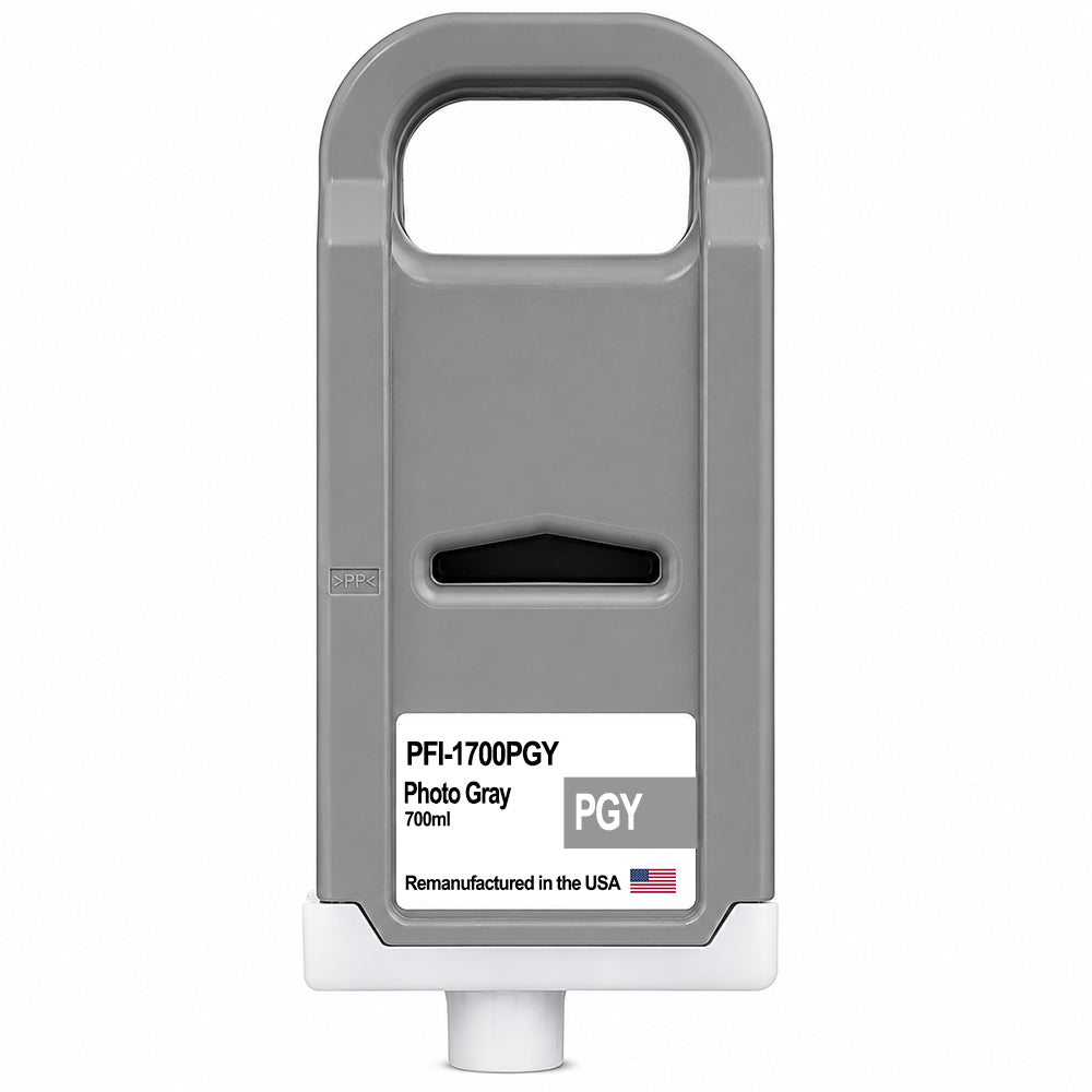 U.S. Remanufactured for Canon PFI-1700PGY Photo Gray Ink Cartridges