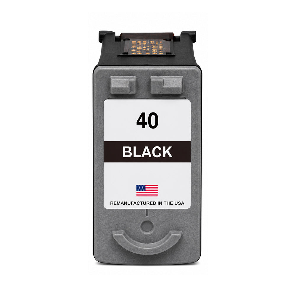 U.S. Remanufactured for Canon PG-40 Black Ink Cartridge