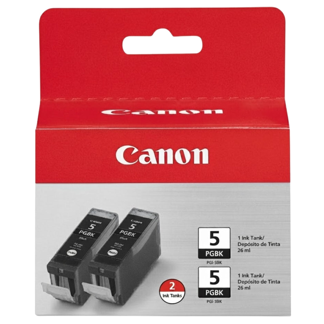 New, Pre-Owned - Canon PGI-5BK 2 Black Ink Cartridge (PGI5BK) - 0628B009