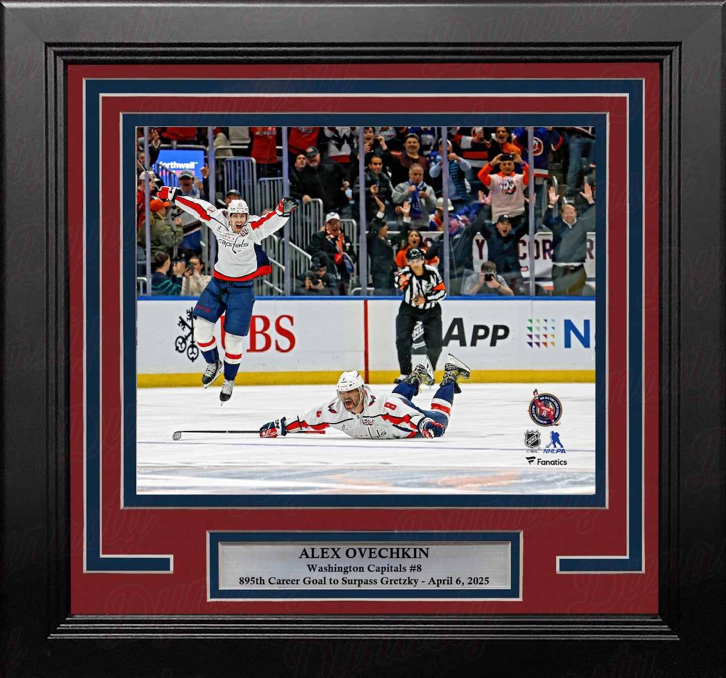Alex Ovechkin Washington Capitals 895th Goal Celebration 8" x 10" Framed Hockey Photo