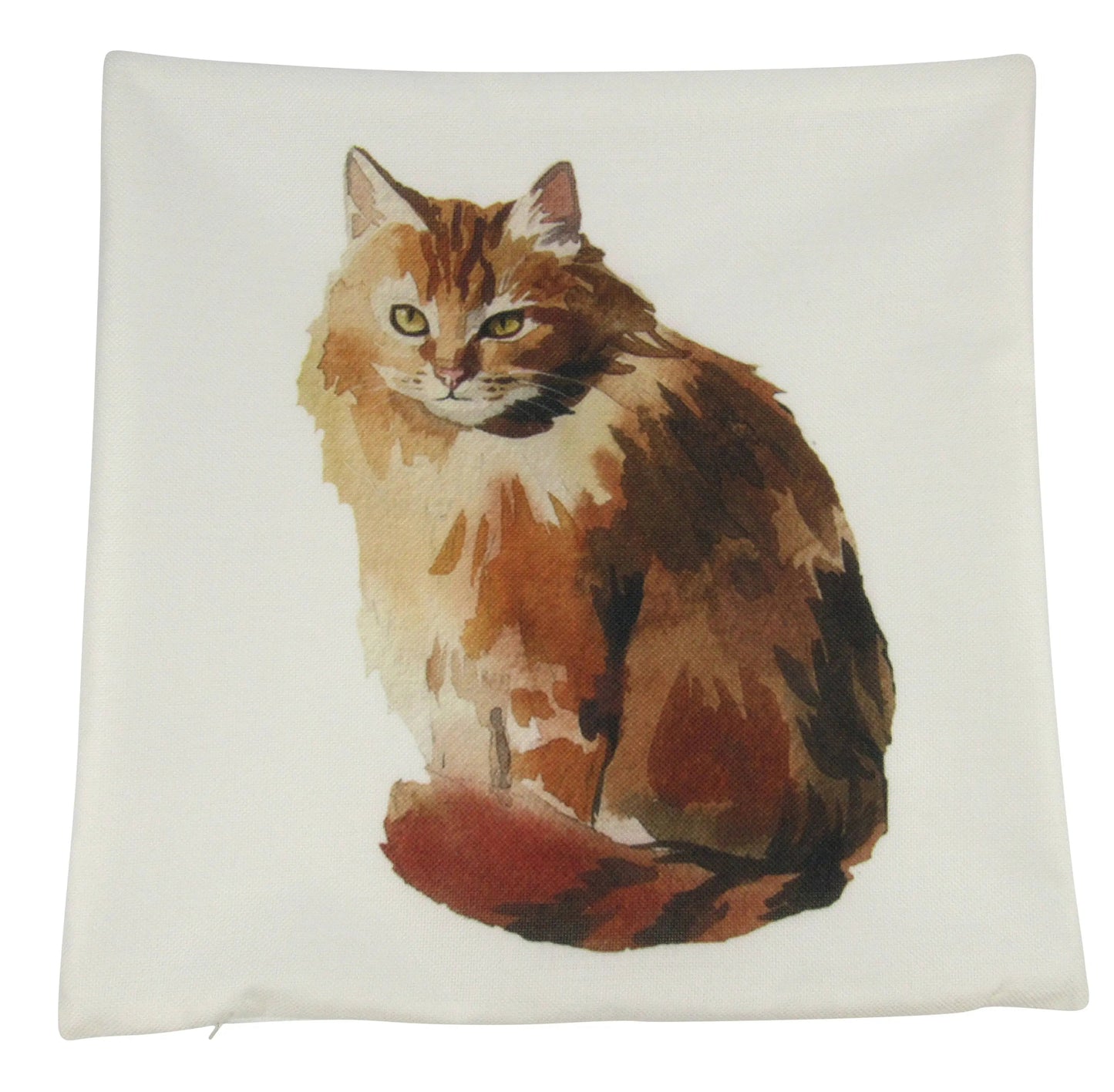 Cat | Sitting | Cat Pillow | Cute Cat | Cat Gifts | Cat Decor | Cat Photo | Gifts for Cat Lovers | Accent pillow | Throw Pillow Covers by UniikPillows