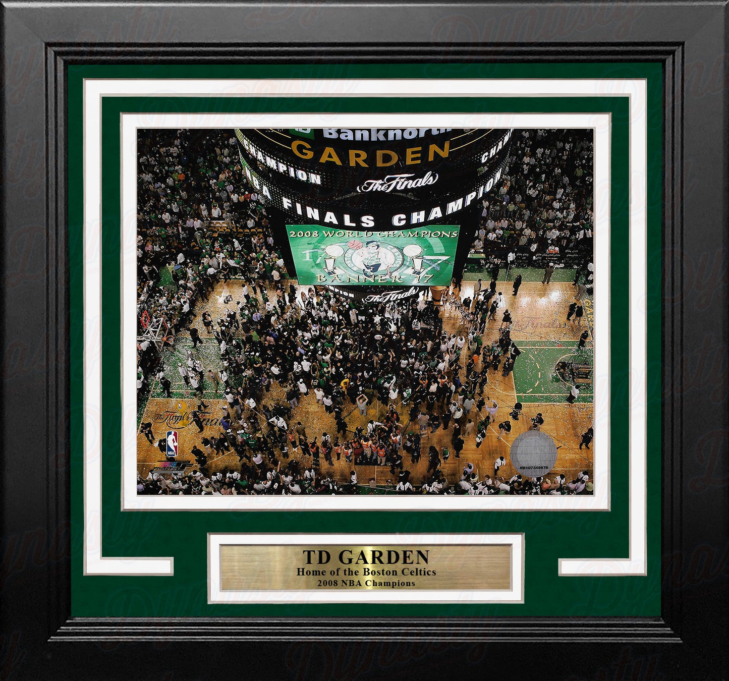 Boston Celtics TD Garden 2008 NBA Champions 8" x 10" Framed Basketball Stadium Photo