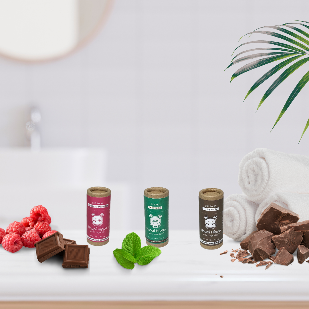 Vegan Lip Balm Trios by Hippotanicals