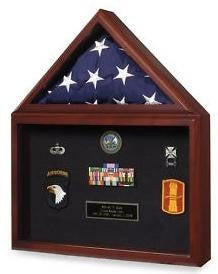 Marine Corps Flag shadowbox for awards medals photos 3ft x 5ft flag