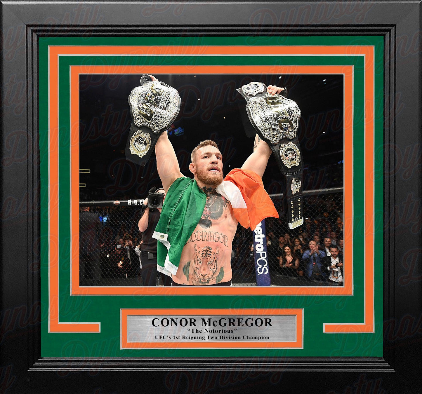 Conor McGregor Two-Division Champion 8" x 10" Framed Mixed Martial Arts Photo