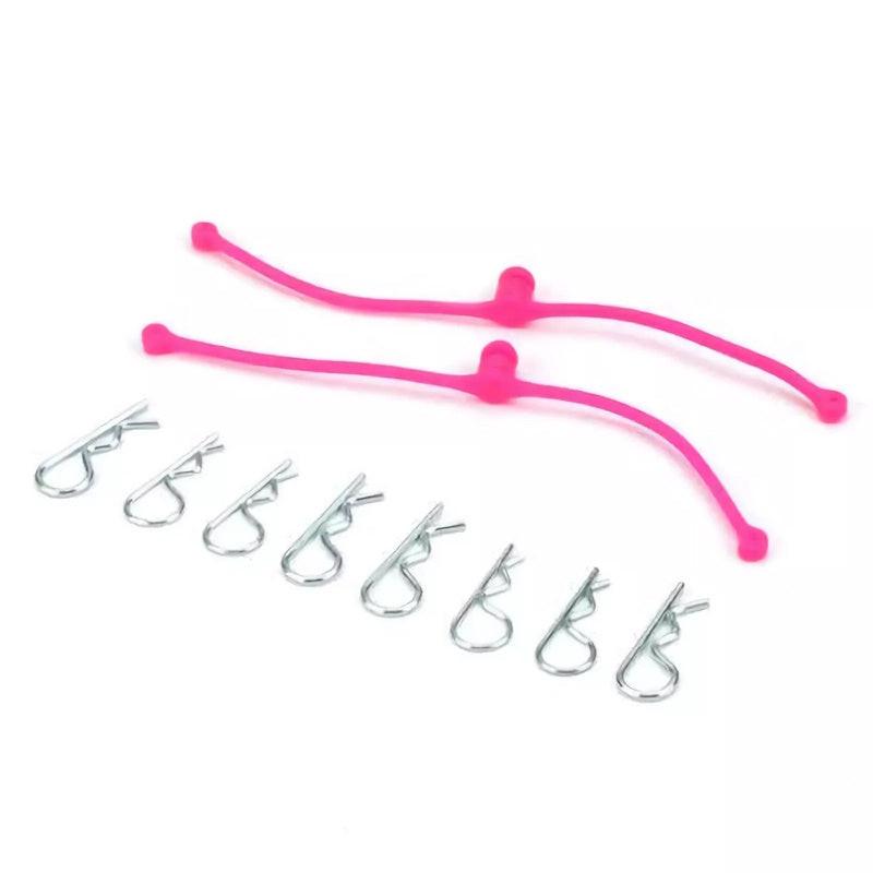 Dubro 2251 Body Klip Retainers Pink (2) Clips