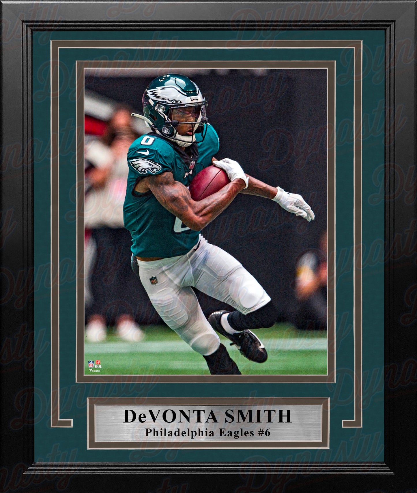 DeVonta Smith in Action Philadelphia Eagles 8" x 10" Framed Football Photo