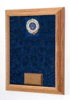 Large Deluxe Awards Display Case - Oak
