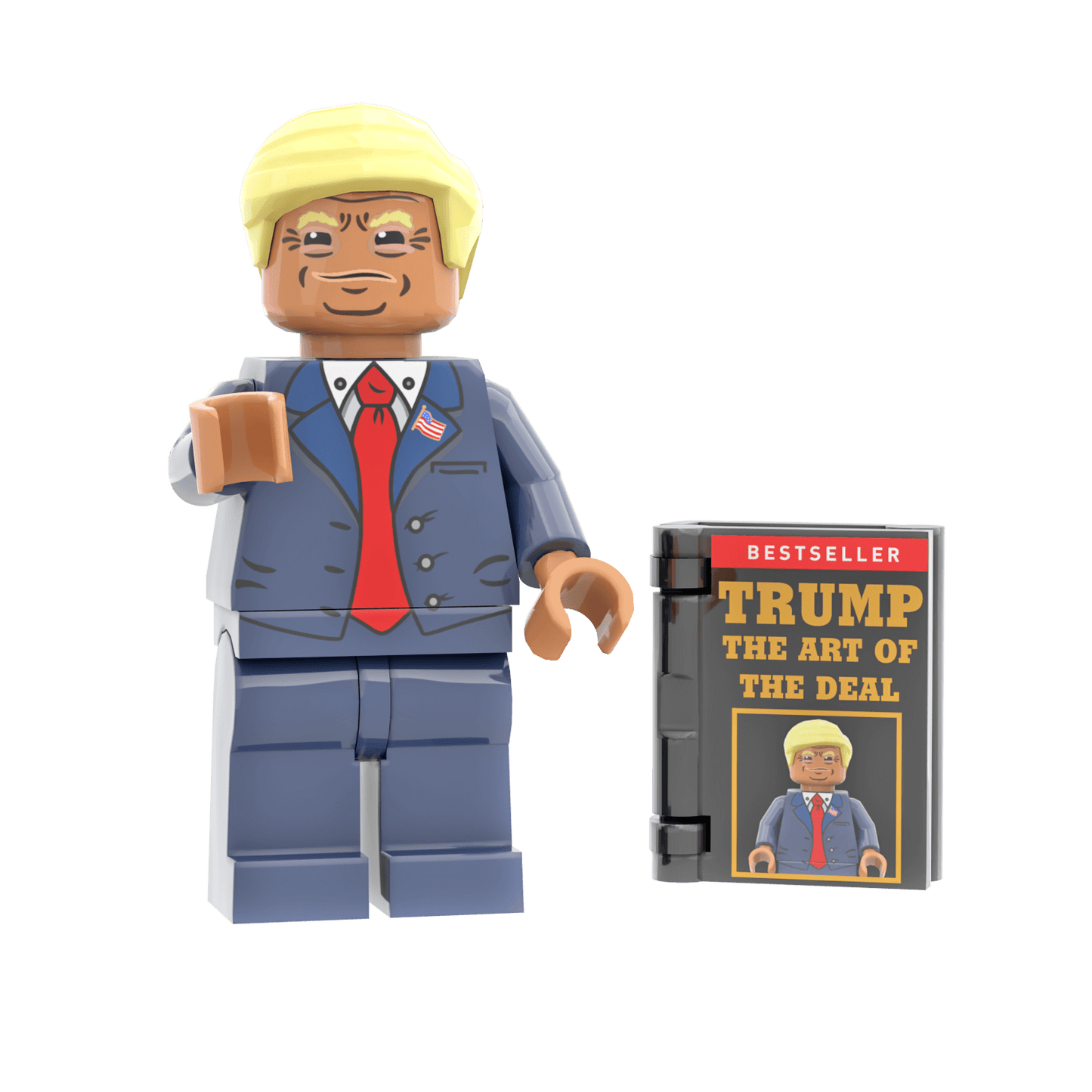 President Donald Trump - Custom Printed Minifig - Made Using LEGO® Parts