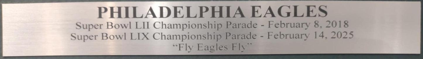 Philadelphia Eagles Super Bowl LII & LIX Parade Framed 8" x 10" Football Collage