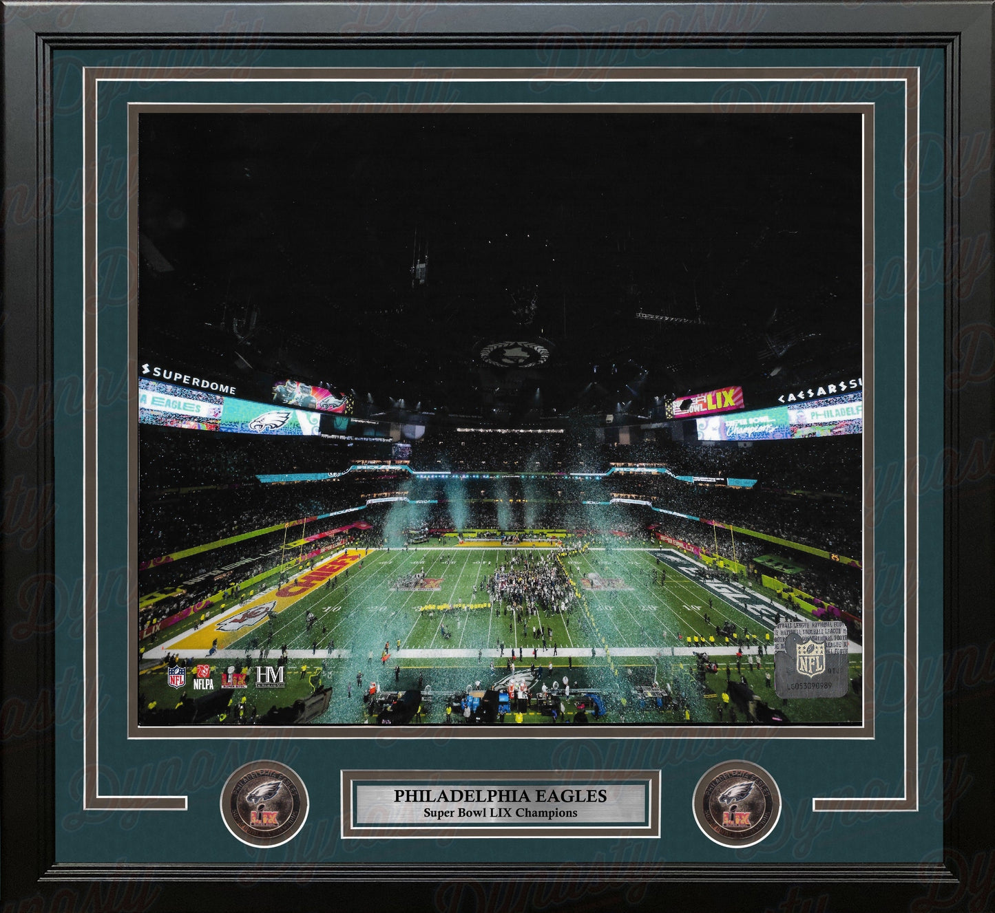 Philadelphia Eagles Super Bowl LIX Champions Stadium Celebration 11" x 14" Framed Football Photo
