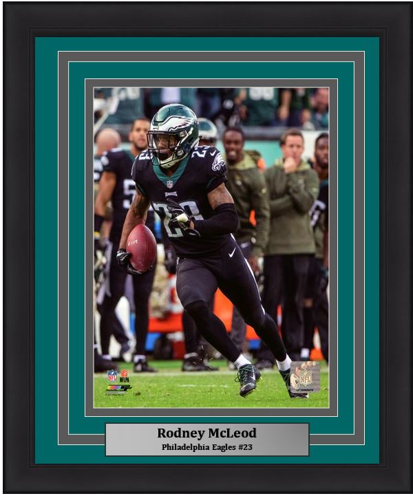 Rodney McLeod in Action Philadelphia Eagles NFL Football Framed and Matted Photo